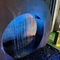 آبشار گرد کورتن استیل چشم انداز آب فواره با نور LED